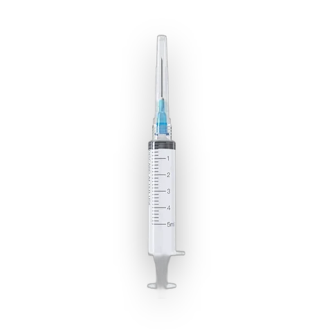 Mixing syringes, 5 mL luer-lock