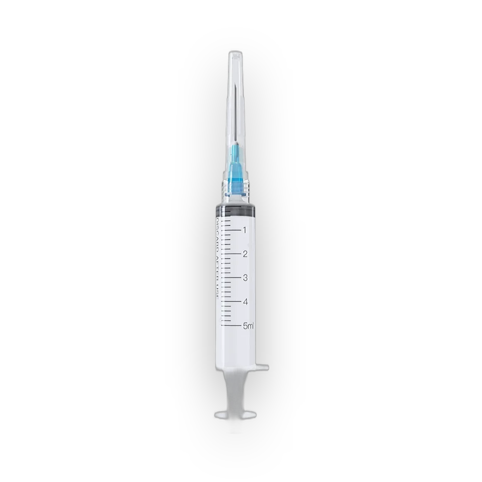 Mixing syringes, 5 mL luer-lock