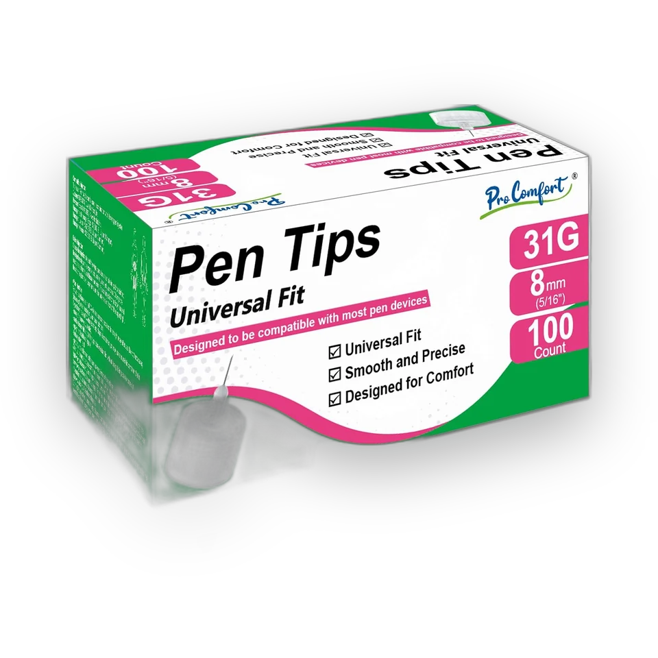 Pen needle tips, 31G 8mm