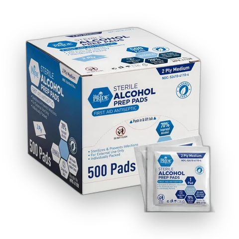 Alcohol prep pads